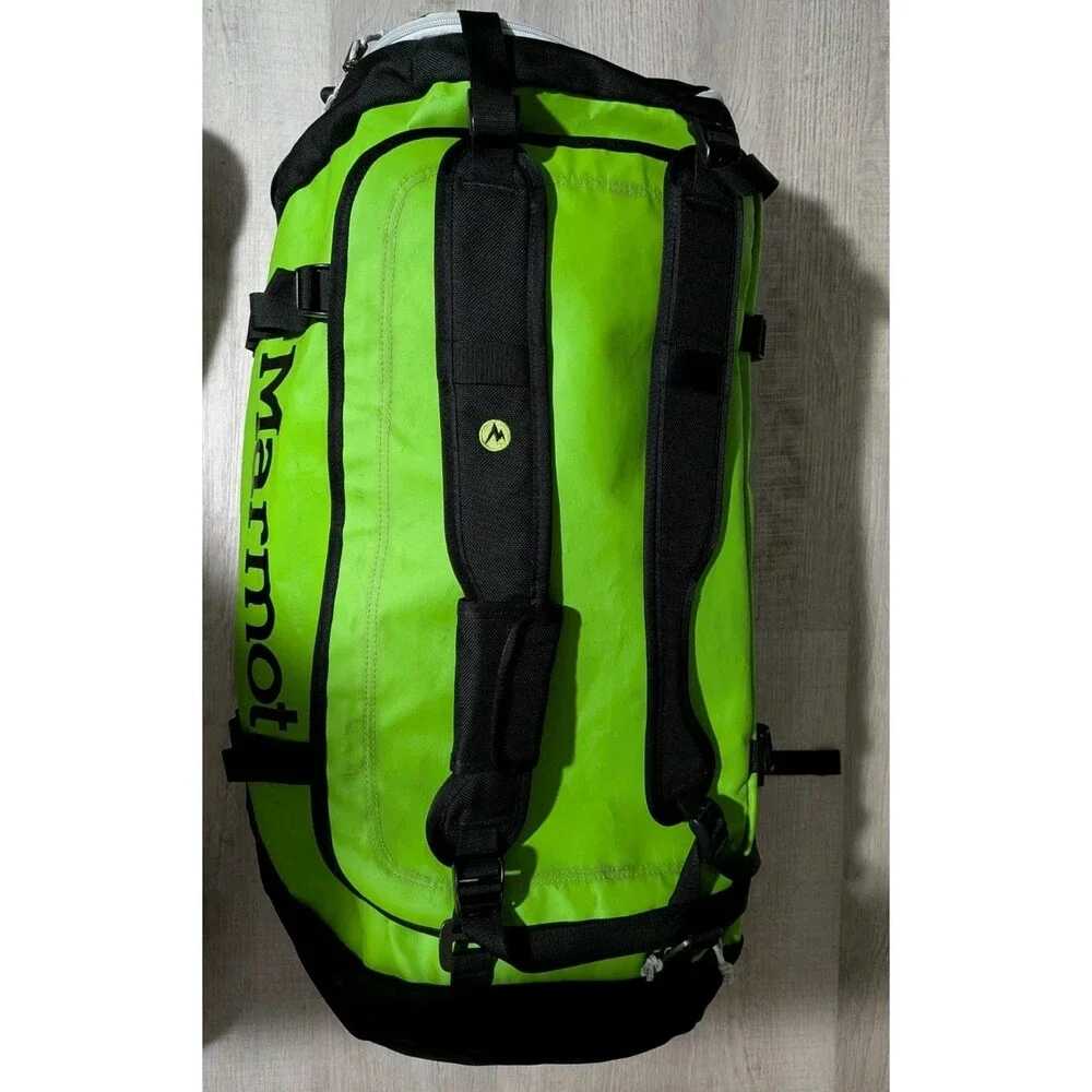 Marmot Duffle Bag 75 Liter Large Long Hauler Backpack A25150 Neon Green